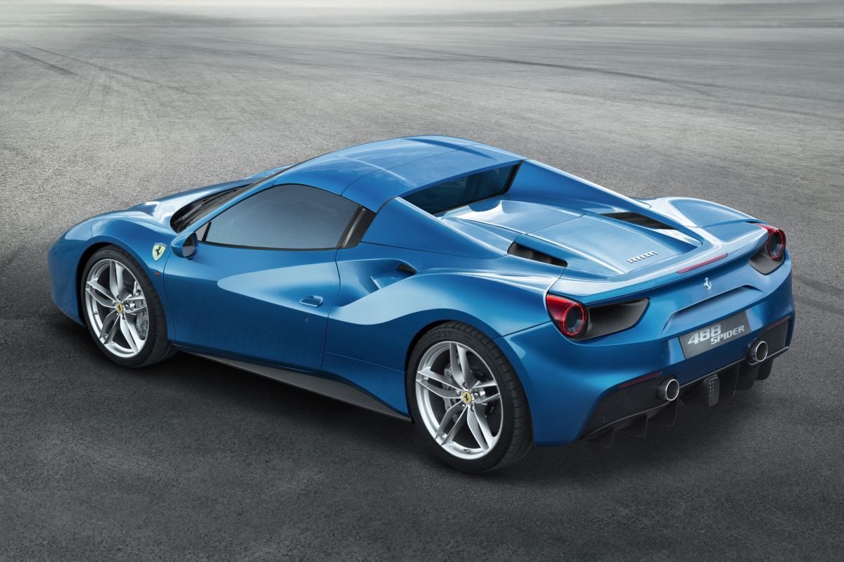 Ferrari 488 Spider · Mavi — görsel 3